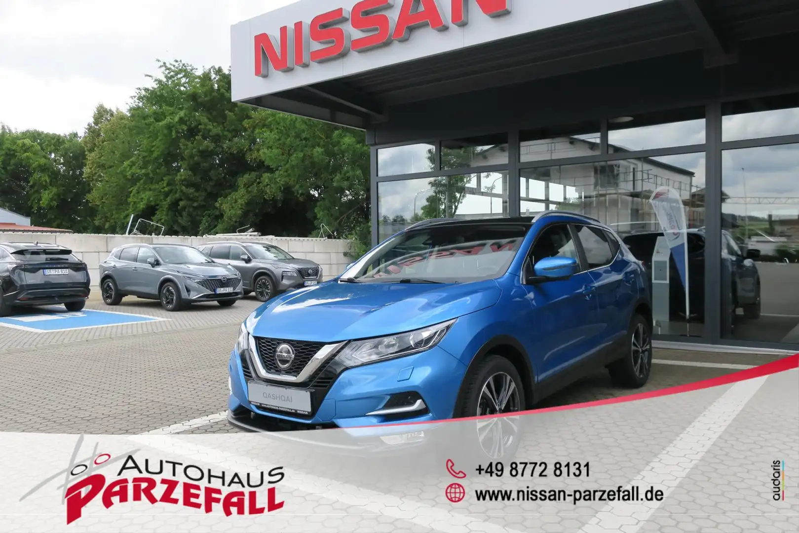 Nissan Qashqai 1.3 DIG-T DCT N-CONNECTA SHZ PANO 360 Blau - 1