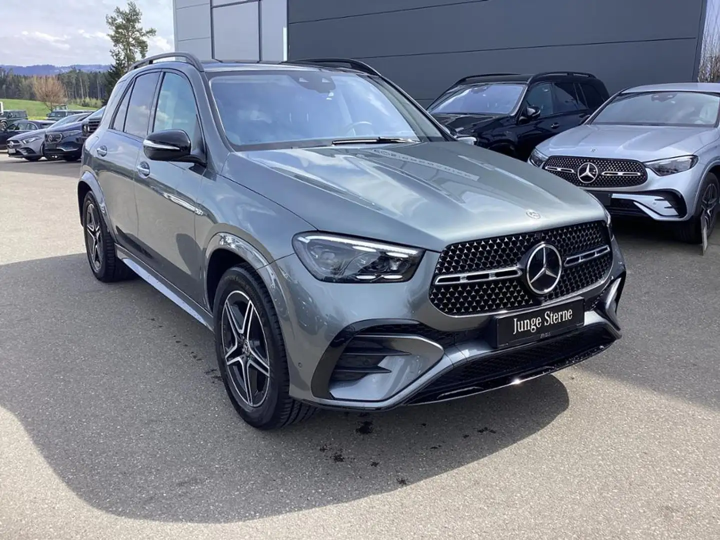 Mercedes-Benz GLE 350 de 4M AMG Night Pano Fahrassist AHK Head Gris - 2