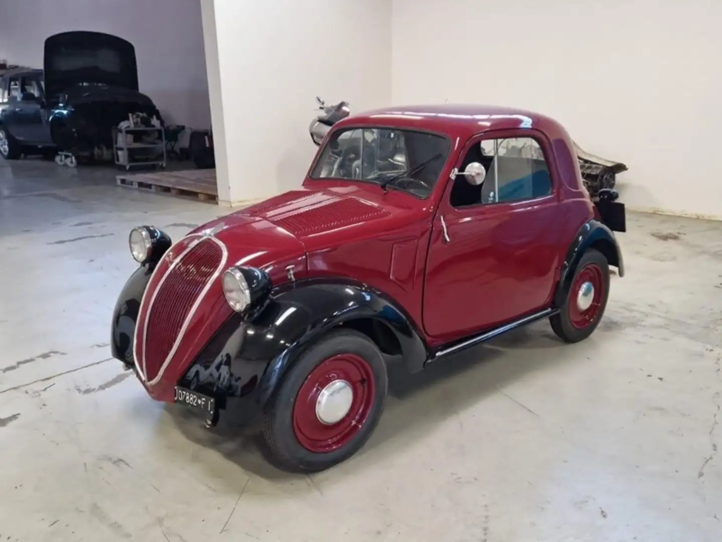 Fiat 500 A Topolino Berlina Balestra Corta Rot - 1