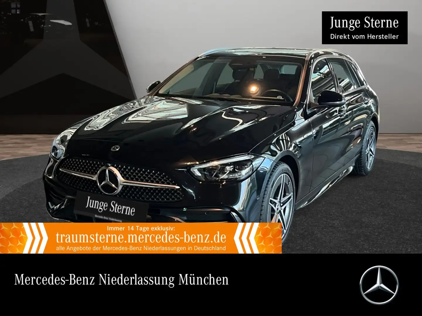 Mercedes-Benz C 300 e T AMG+PANO+AHK+LED+BURMESTER+KAMERA+TOTW Schwarz - 1