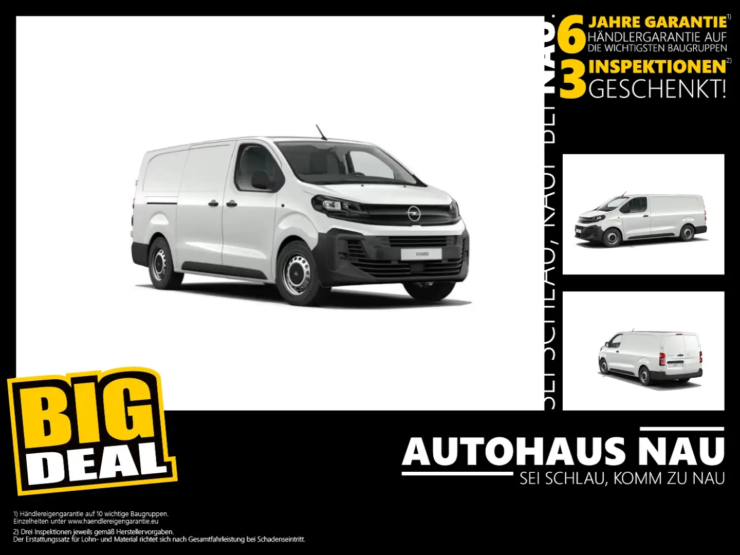 Opel Vivaro Kasten 2.0 D e L (L3) e) Edition Tageszulas Blanco - 1