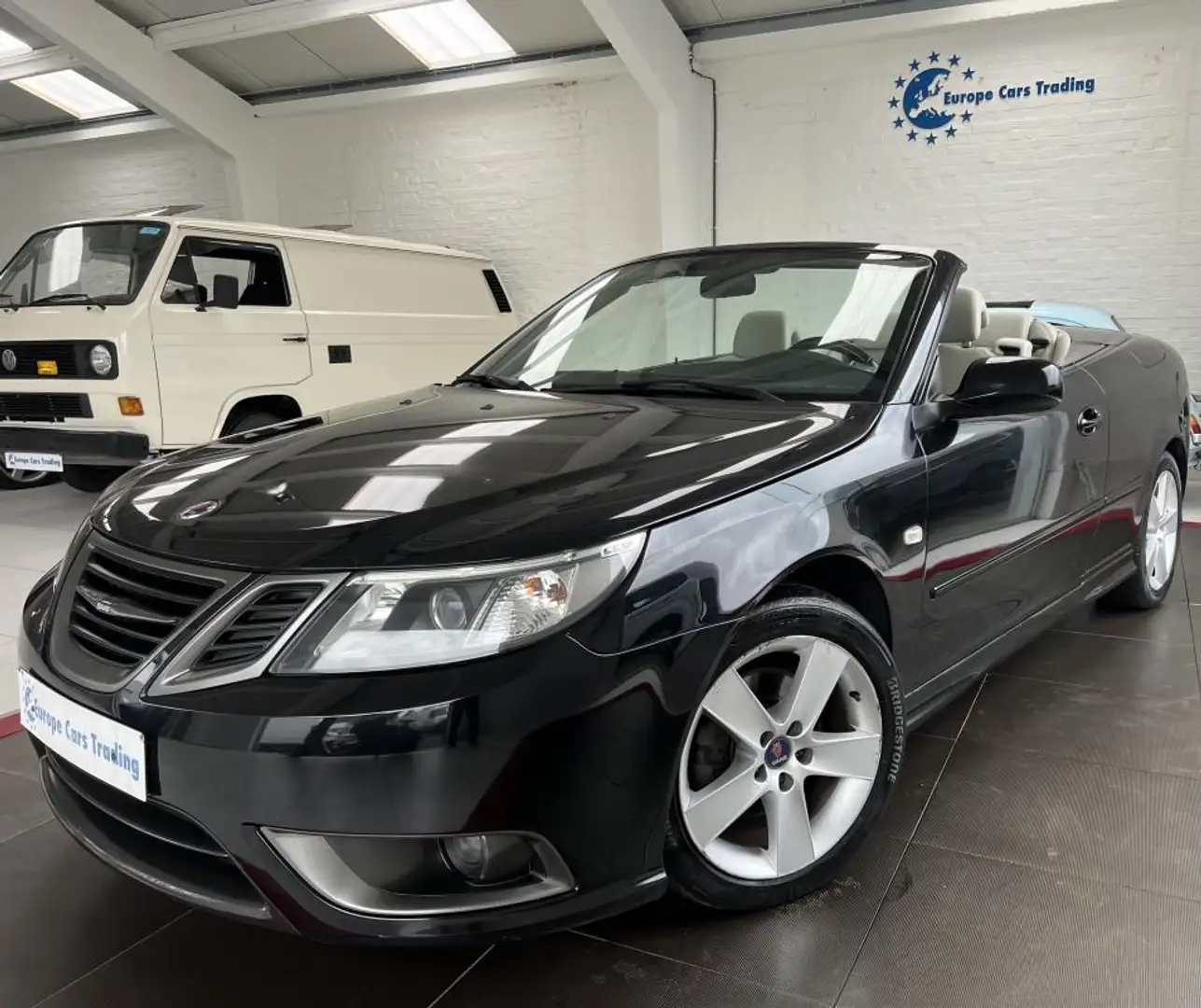 Saab 9-3 CABRIOLET VECTOR 1.9 TID 150 CH BOITE AUTO CUIR GPS GAR 12M Zwart - 1