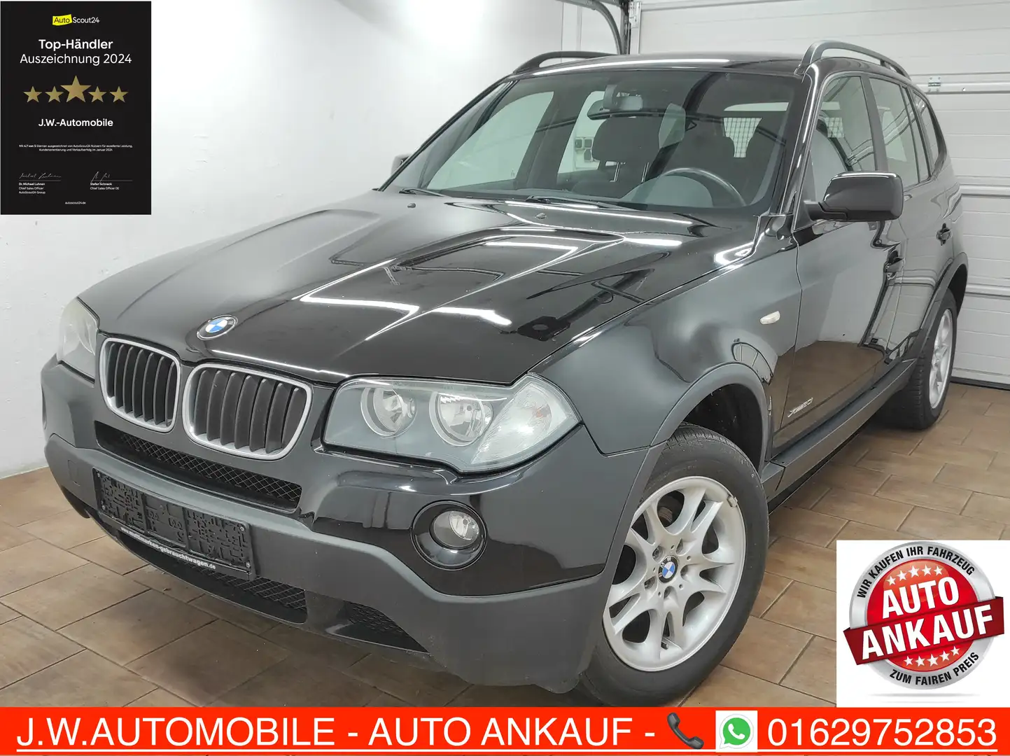 BMW X3 X-DRIVE 20i ALLRAD KLIMA BC SHZ 6-GANG EURO-4 ESP Negro - 2