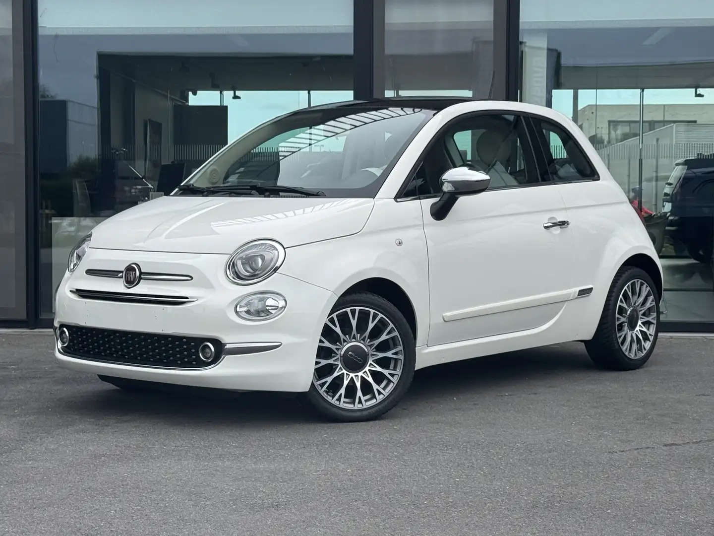 Fiat 500 1.2i Lounge - 70 PK | AIRCO + ALU + GPS + PANO DAK Blanc - 1