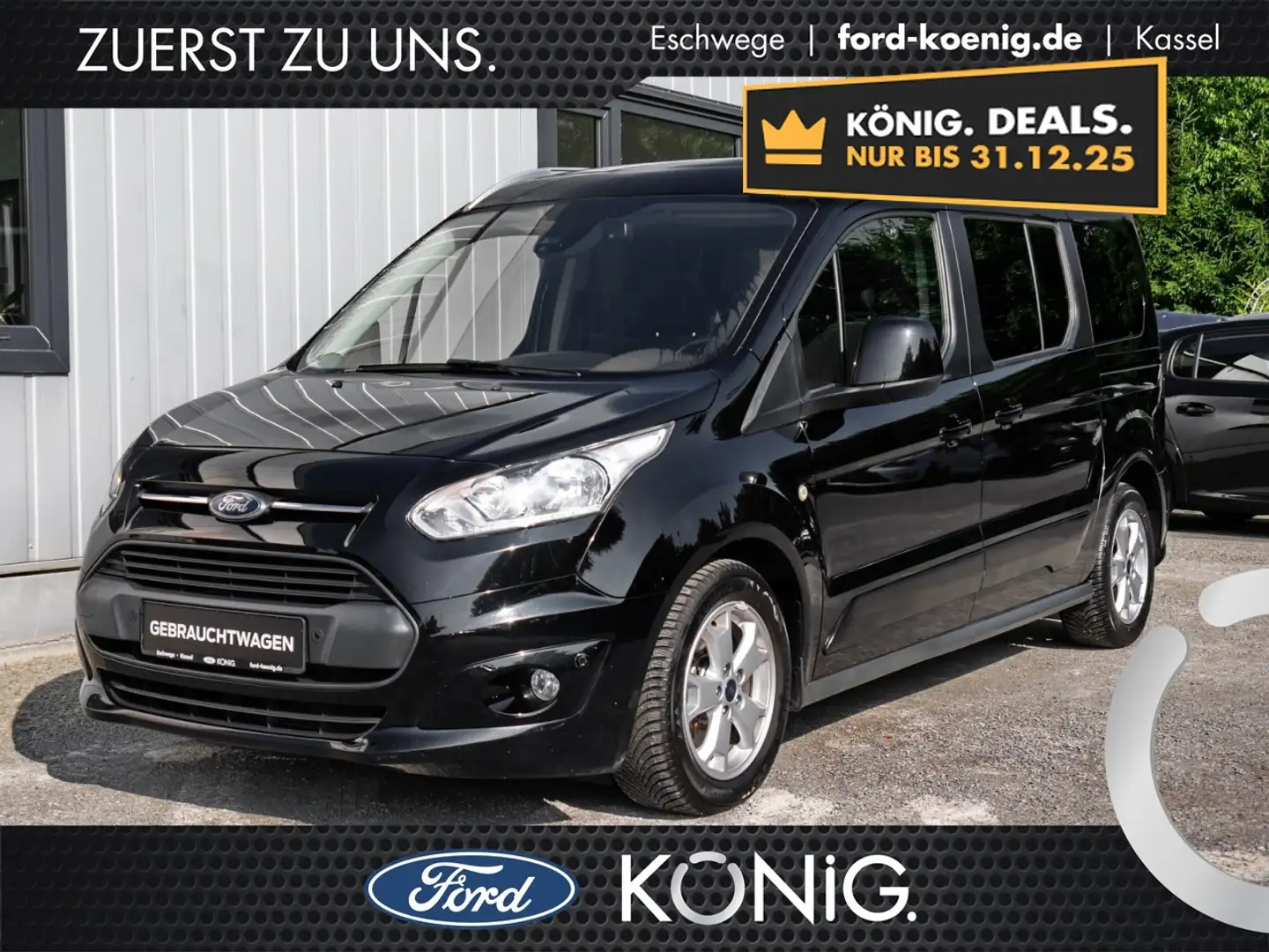 Ford Tourneo Connect Titanium L2 1.5 TDCi Navi+Kamera Klima Navi Schwarz - 1