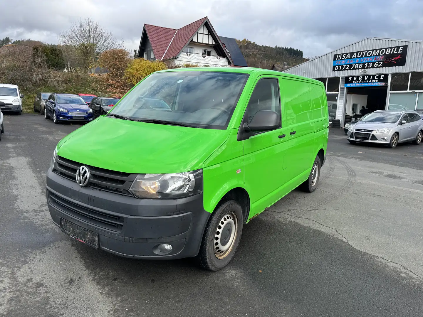 Volkswagen T5 Transporter 2,0 TDI/140PS/Kasten/Klima/AHK/Euro5/ Grün - 1