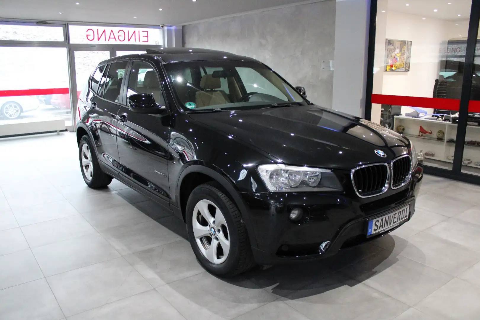 BMW X3 xDrive20d LEDER NAVI PANORAMA PDC *EURO 5* Nero - 2