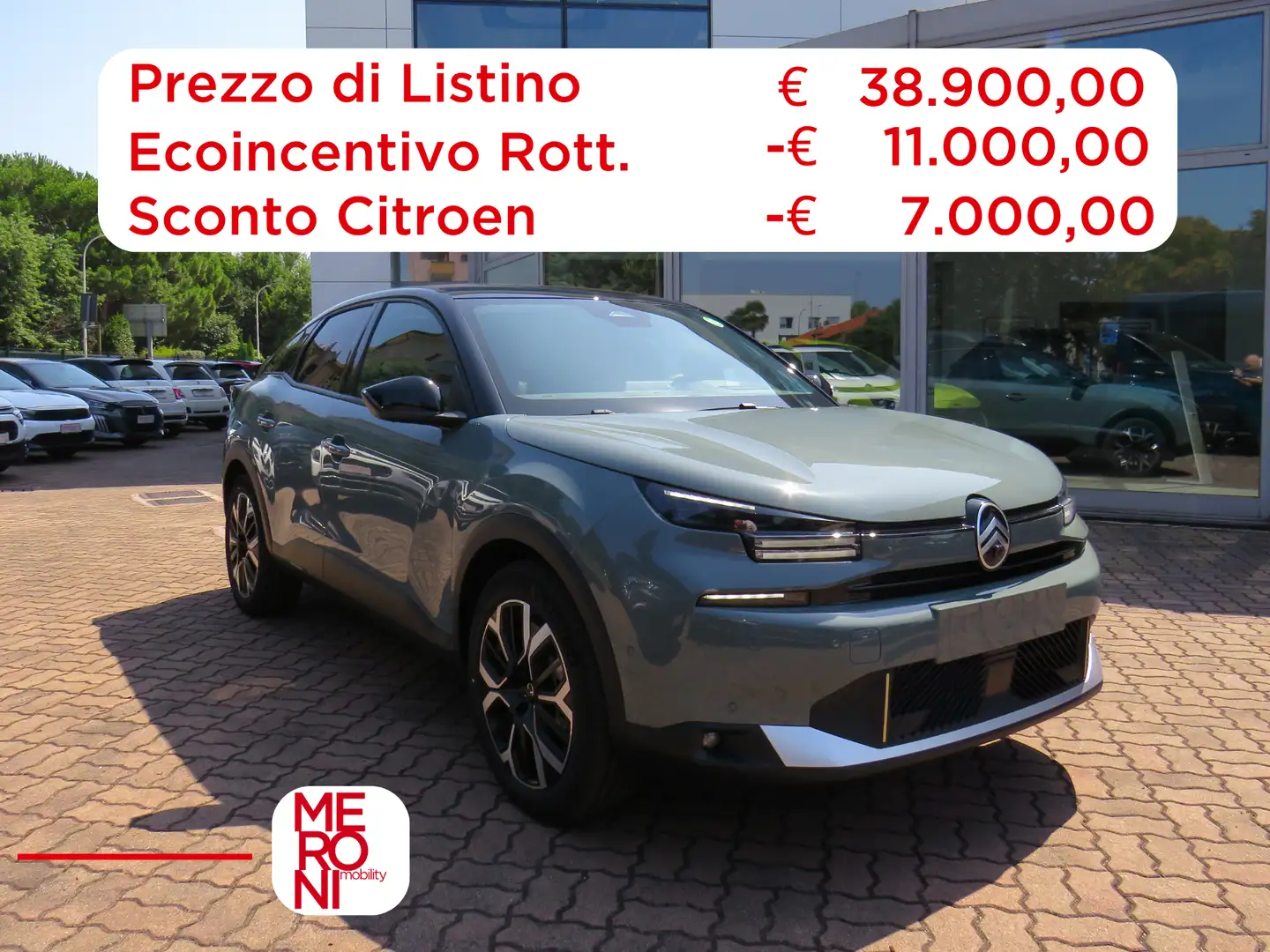 Citroen E-C4 Electric 100% elettrica 156cv MAX (con ECOINCENTIVO) Зелений - 1
