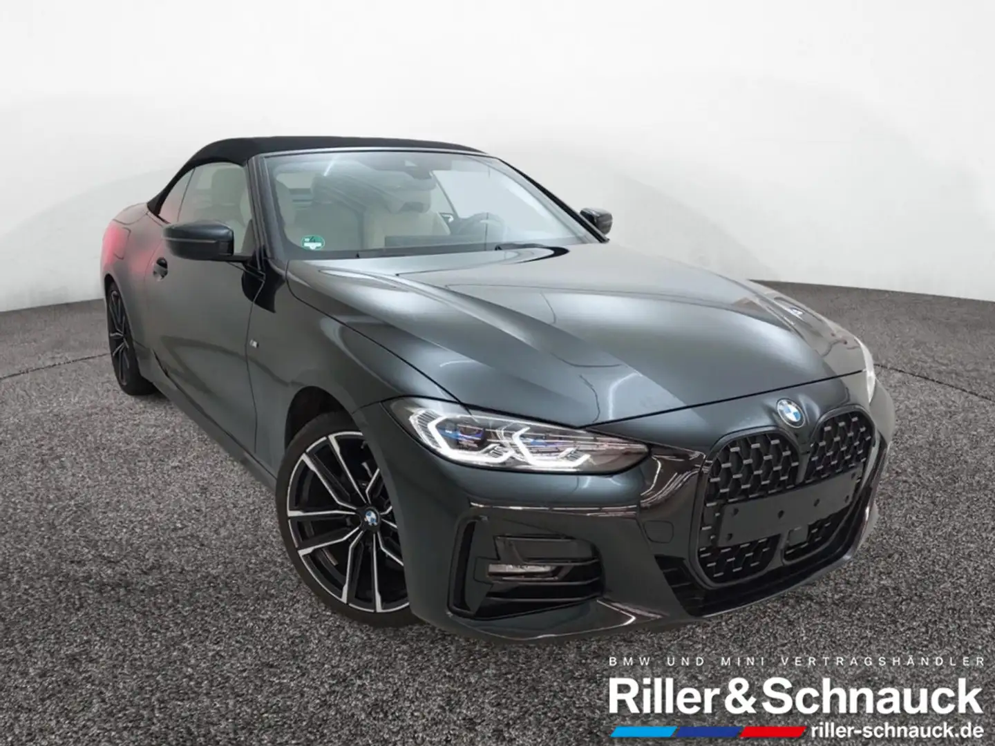 BMW 420 i Cabrio M Sport LASER+AHK+HUD+MEM+19ZOLL Schwarz - 2