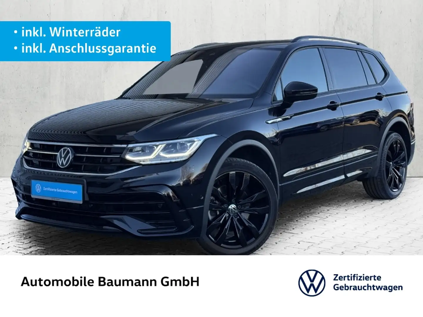 Volkswagen Tiguan Allspace 2.0 TSI 4MOTION R-LINE *STDHZG* Schwarz - 1