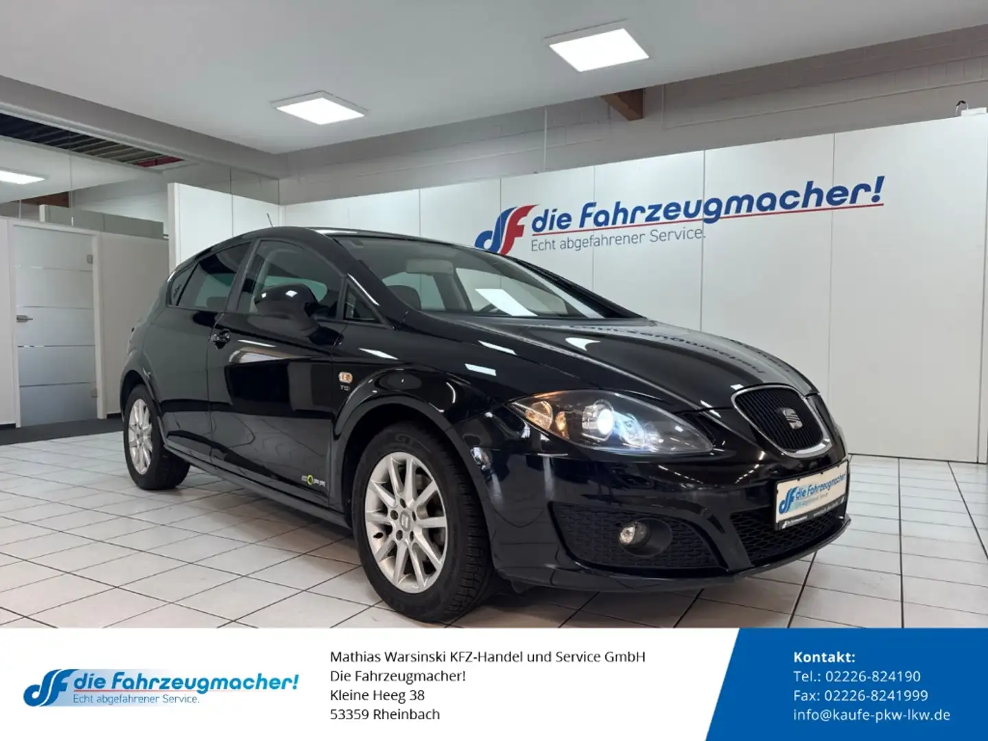 SEAT Leon Style Copa Ecomotive 1.2 TSI Navi Bi-Xenon Dyn. Ku Schwarz - 1