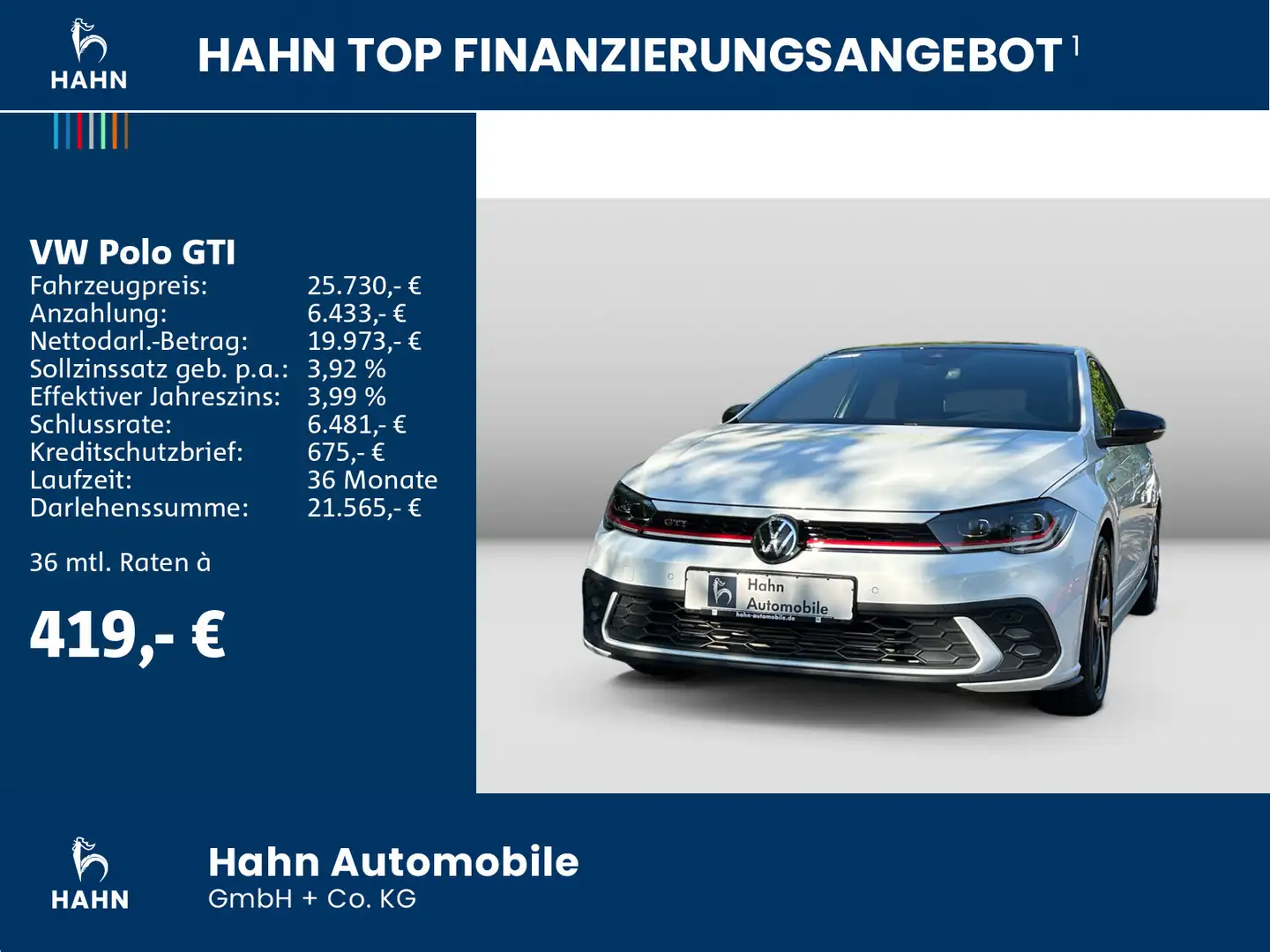 Volkswagen Polo GTI 2.0TSI DSG Matrix Beats Kamera Klima Ap Weiß - 2