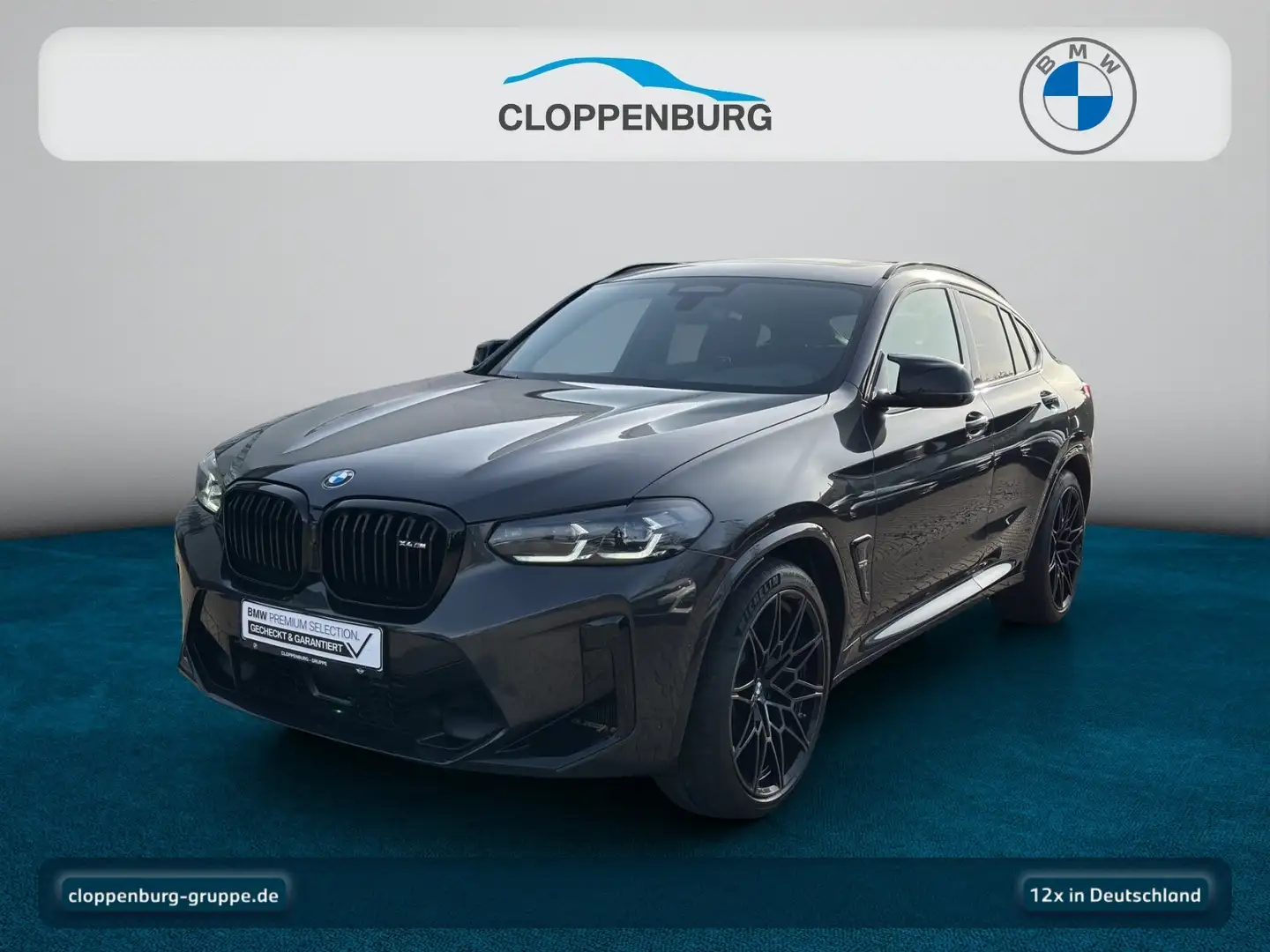 BMW X4 M Navi+Pano+360°+ACC+SHZ+KeyGO+HiFi+Fernl.Ass Grau - 1