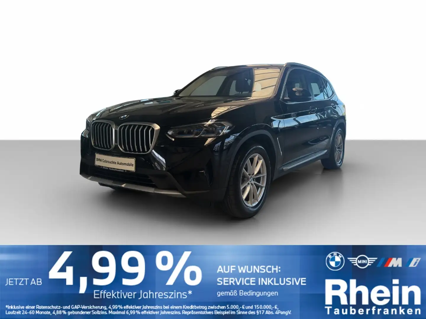 BMW X3 xDrive20d Laser*Parkassist*HUD*NaviProf.* Schwarz - 1