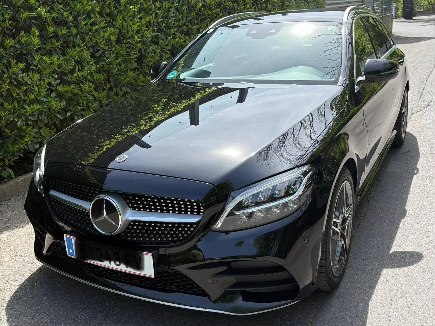 Mercedes-Benz C 220 C 220 d T Aut. AMG-Line Schwarz - 2