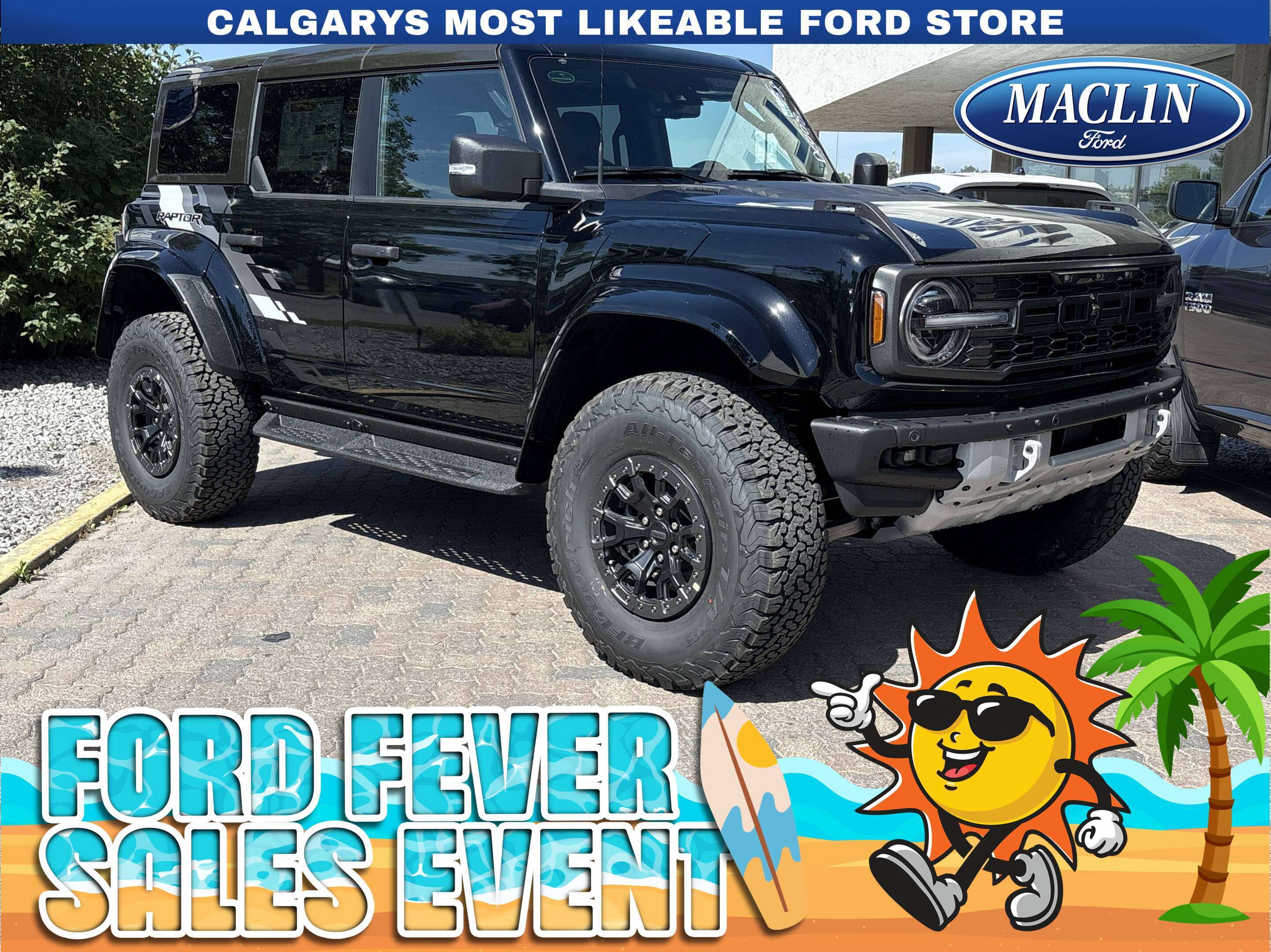 Black 2026 Ford Bronco Raptor SUV / Crossover Four-Wheel Drive Automatic