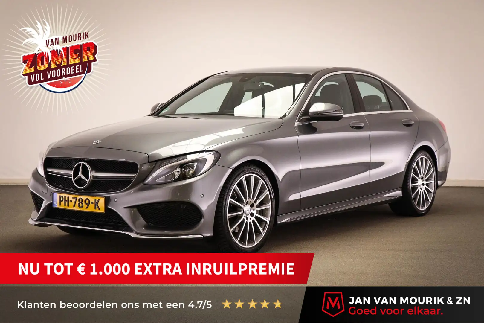 Mercedes-Benz C 180 CDI AMG-Line | LEDER | PARKEER- PACK | LED | NAVI Grijs - 1