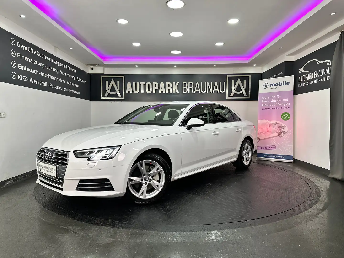 Audi A4 3.0 TDI Quattro Sport S-Tronic Aut.*MATRIX*S-LINE* Weiß - 1