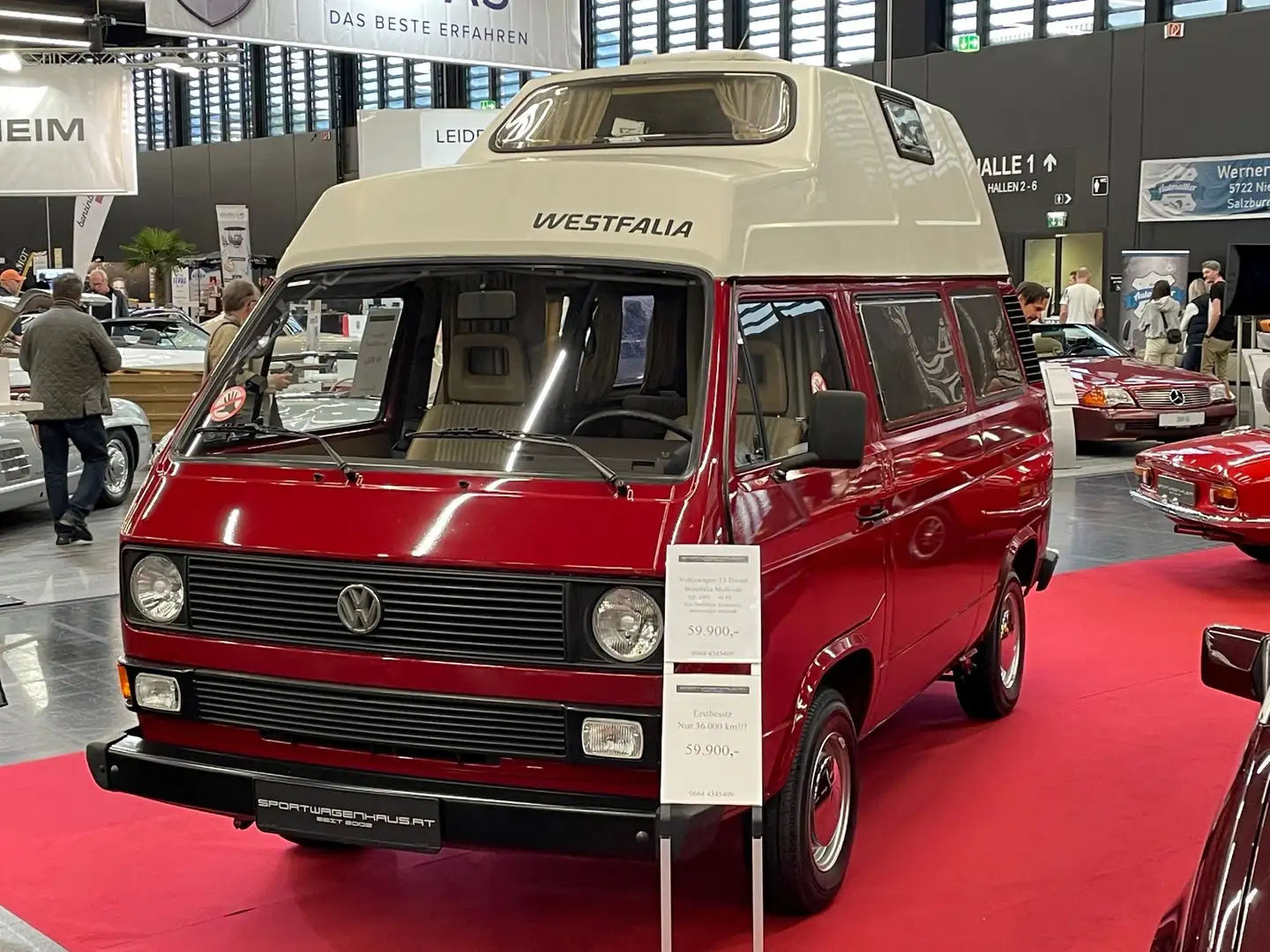 Volkswagen T3 Kombi Multivan Westfalia, nur 36000KM, 1.Hand, neuwertig Red - 2