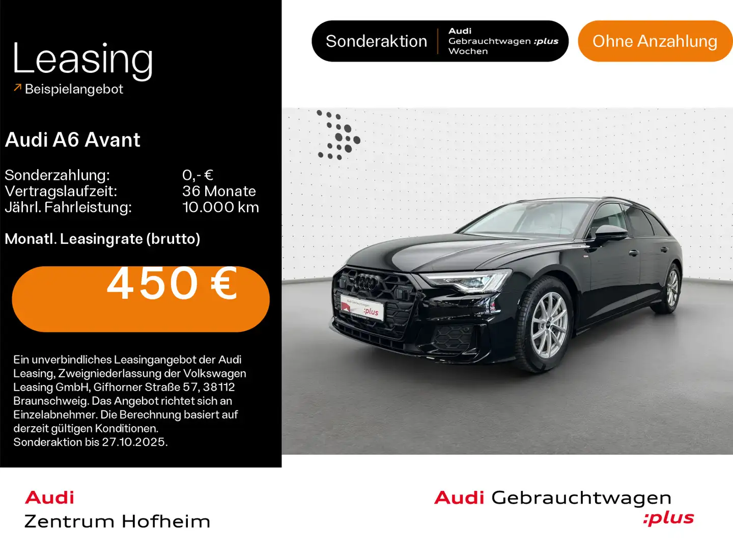 Audi A6 40 TDI qu S line S tro*HUD*Matrix*Virtu Schwarz - 1