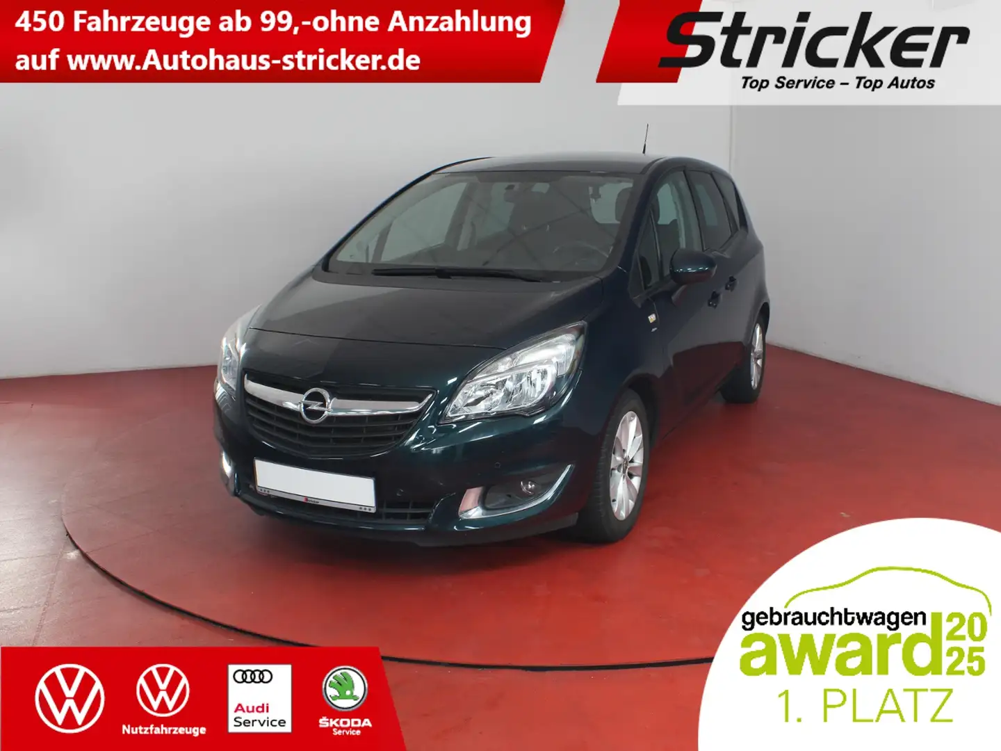Opel Meriva 1.4 Turbo drive ecoFlex TÜV bis 08/2027 Parkpilot Grün - 1