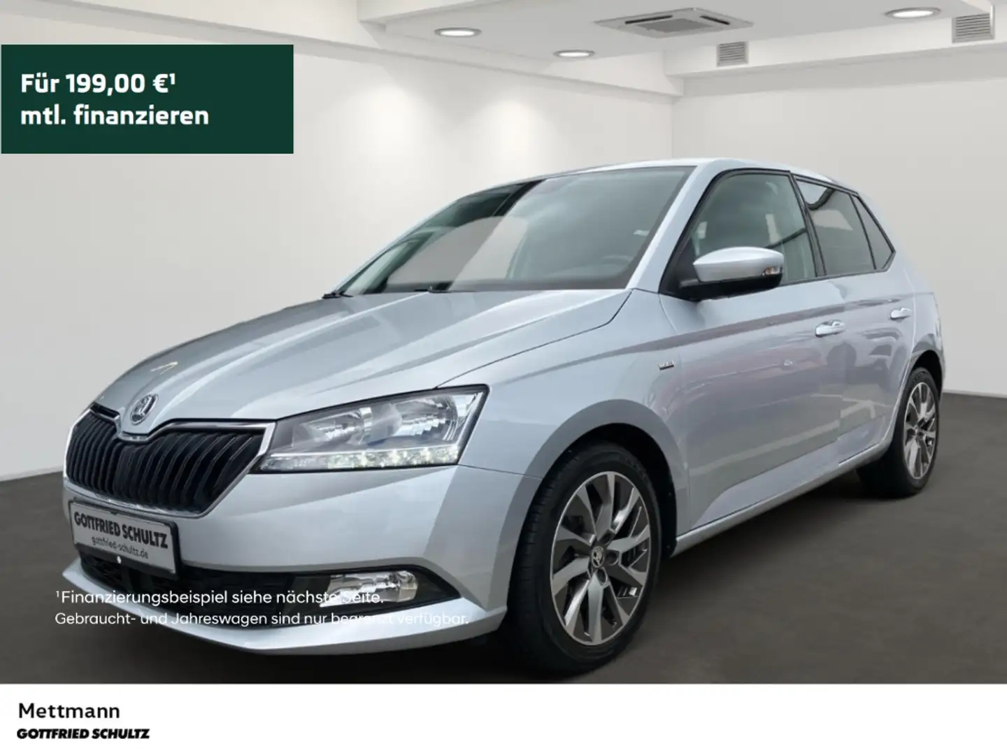 Skoda Fabia 1.0 TSI Clever DSG APP SHZ PDC LM ZV E-FENSTER Silber - 1