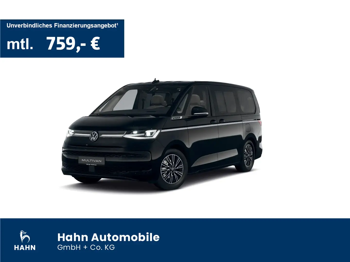 Volkswagen T7 Multivan Multivan LR Style 2,0TDI DSG 7SITZ AHK NAV LEDER Noir - 1