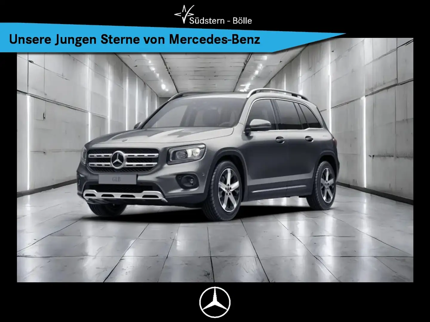 Mercedes-Benz GLB 200 4M PROGRESSIVE+AHK+DISTR.+LNKR.HZG.+KAM. Grau - 1