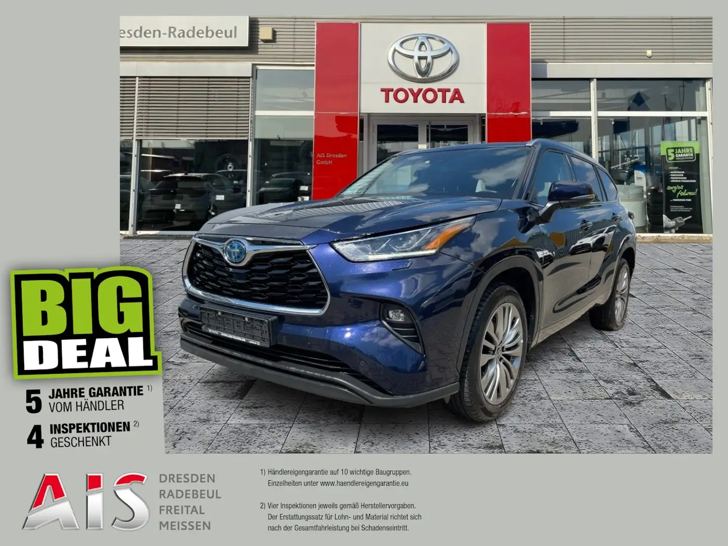 Toyota Highlander 2.5 Executive Pano*Navi*7Sitz*3xKlima Blau - 1
