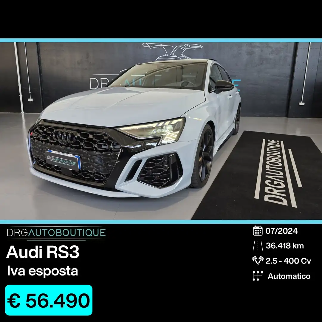Audi A3 RS 3 SPB TFSI quattro S tronic Gris - 1