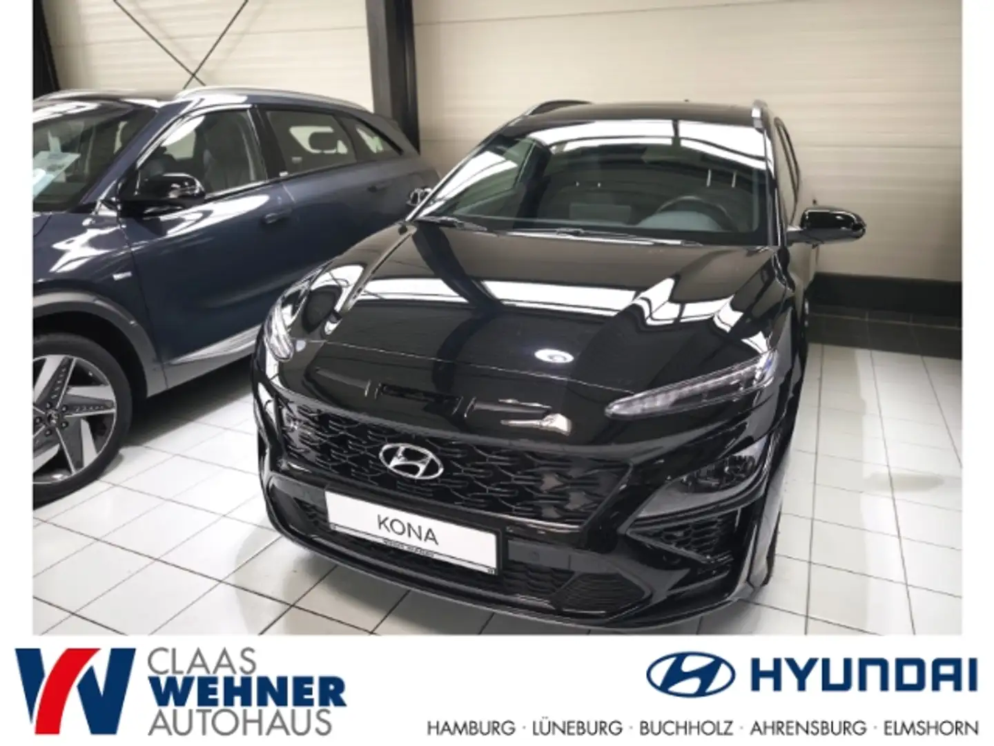 Hyundai KONA Hyundai Kona 1.6 T-GDI N Line 2WD El. Panodach Nav Schwarz - 1