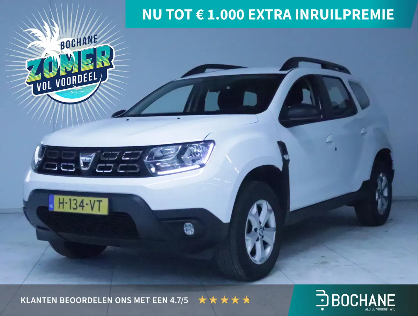 Dacia Duster 1.0 TCe 100 Bi-Fuel Comfort | LPG | Parkeersensore Wit - 1