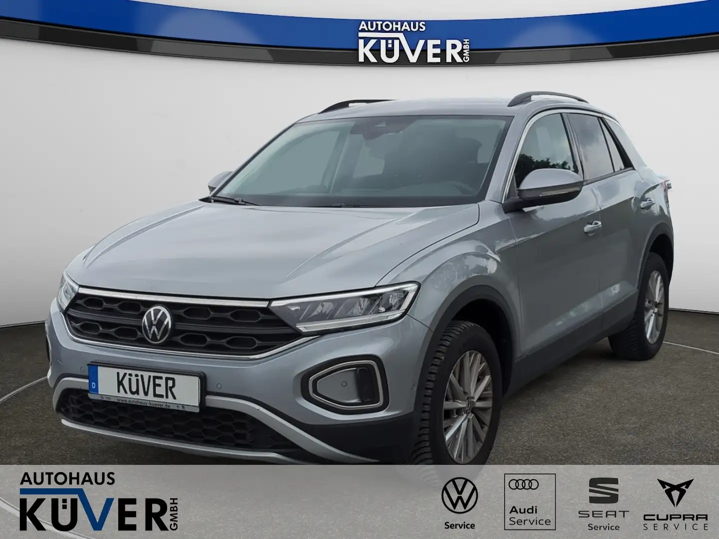 Volkswagen T-Roc Life 1,0 TSI ACC+Shzg+Einparkh+CarPlay+GJR Silber - 1
