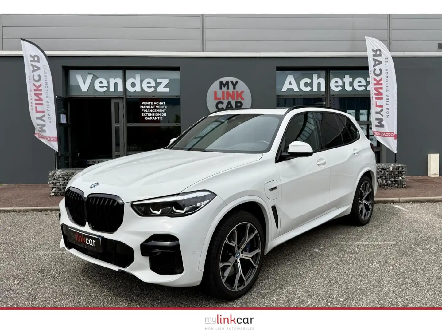 BMW X5 45e M Sport xDrive BVA 394 cv  T.Ouvrant G05 Blanc - 1