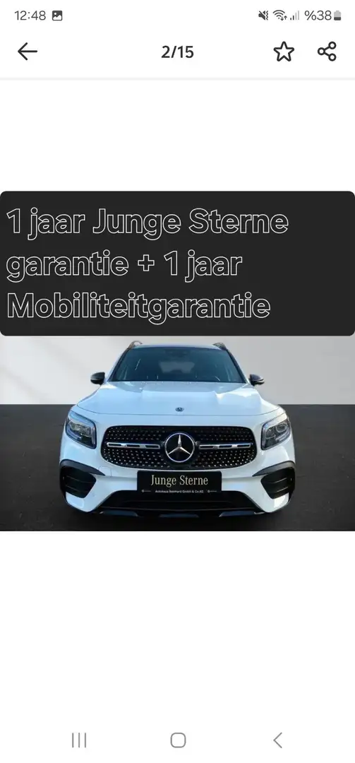 Mercedes-Benz GLB 250 4MATIC AMG Night-Pakket  Memory-Stoelen Wit - 1