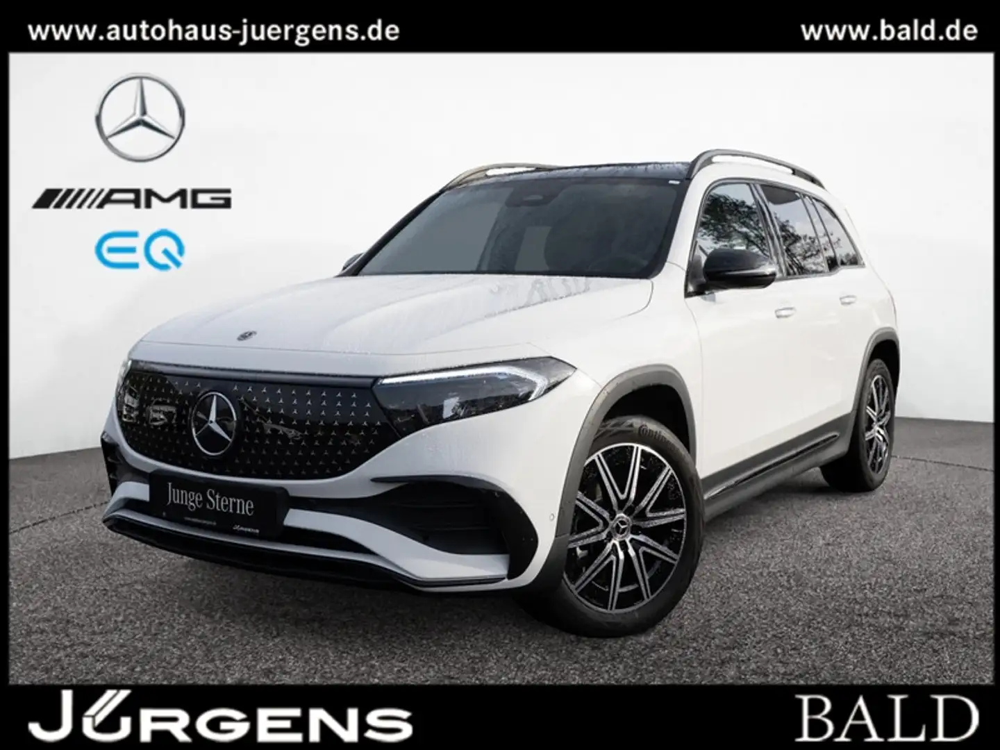 Mercedes-Benz EQB 300 4M Amg-Sport/Pano/Burm/Distr/7Sitzer/19" Weiß - 1