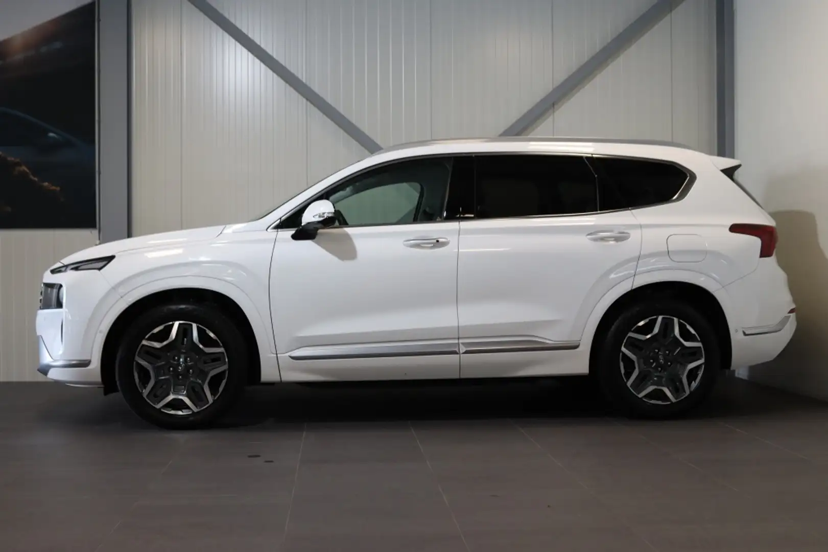 Hyundai SANTA FE 1.6 T-GDI HEV 230pk Premium-Plus Sky|Rijklaar| Blanco - 2