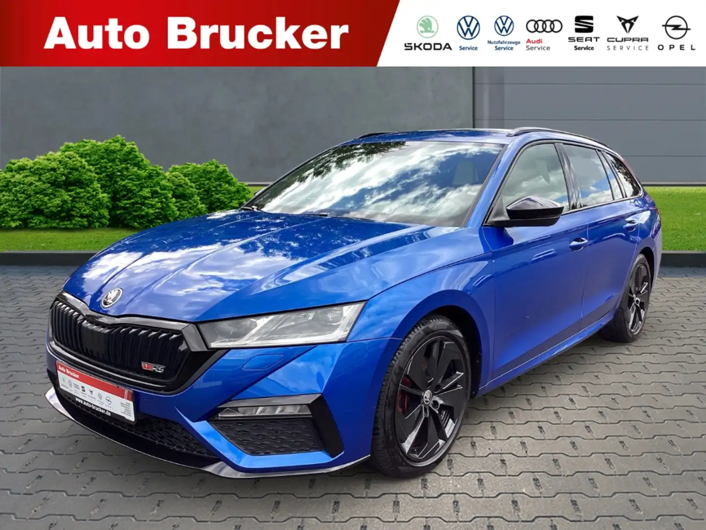 Skoda Octavia Combi RS 2.0 TDI+Anhängerkupplung+Navi+Alufelgen Blau - 1