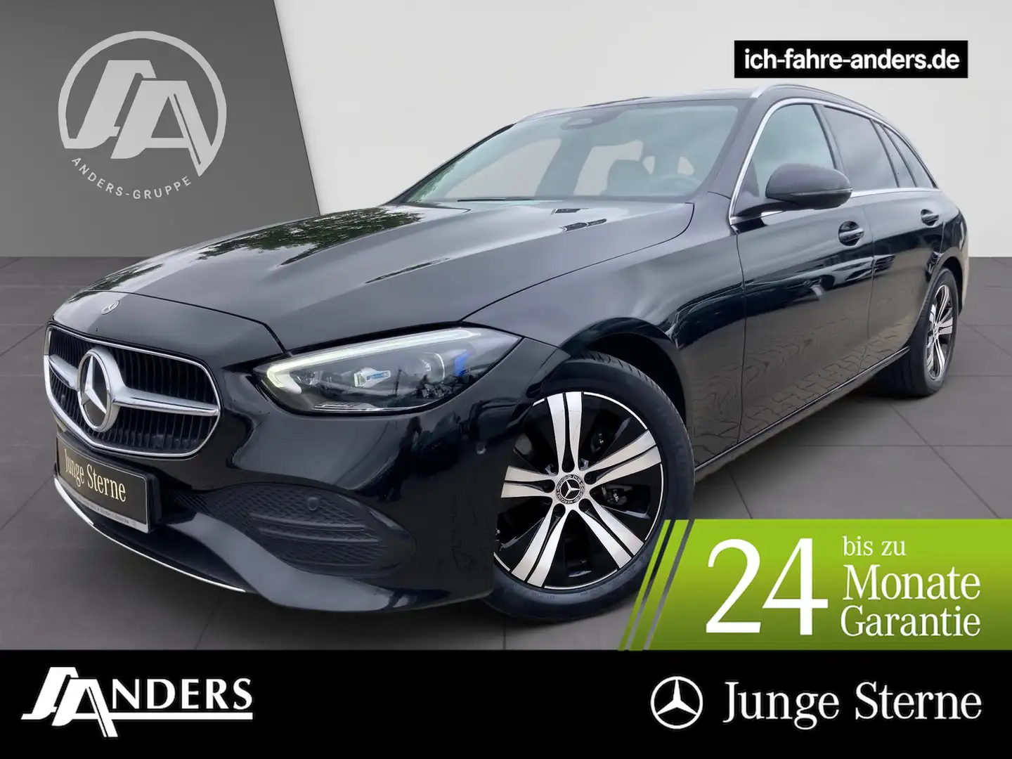 Mercedes-Benz C 200 d T Avantgarde+LED+Kam+AHK+DIGITAL+Apple Schwarz - 1