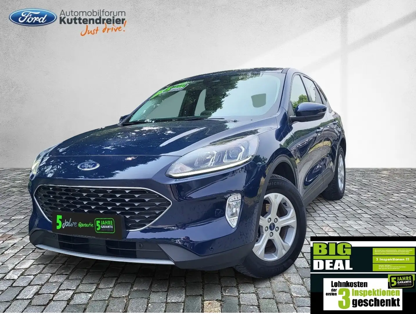 Ford Kuga PHEV Cool & Connect Navi 2xPDC Lenkr.Sitzh. Blauw - 1