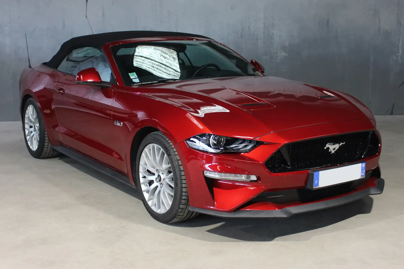 Ford Mustang Convertible V8 5.0 BVA10 GT Rouge - 1