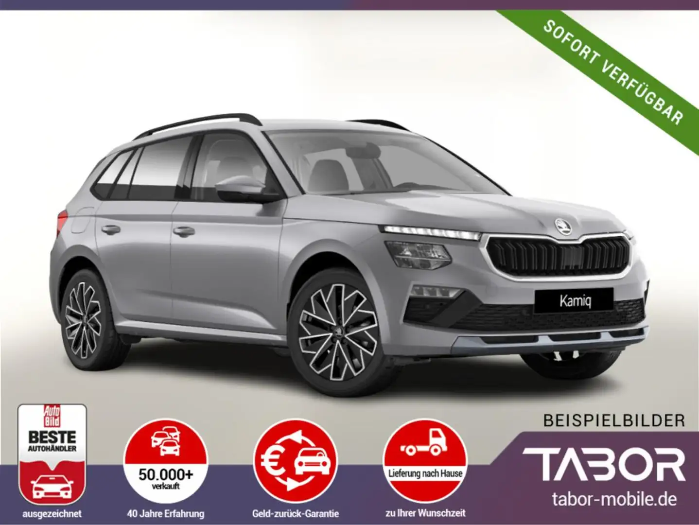 Skoda Kamiq TSI 116 DSG Selec Kessy SHZ Kam SunS 17Z Silber - 1