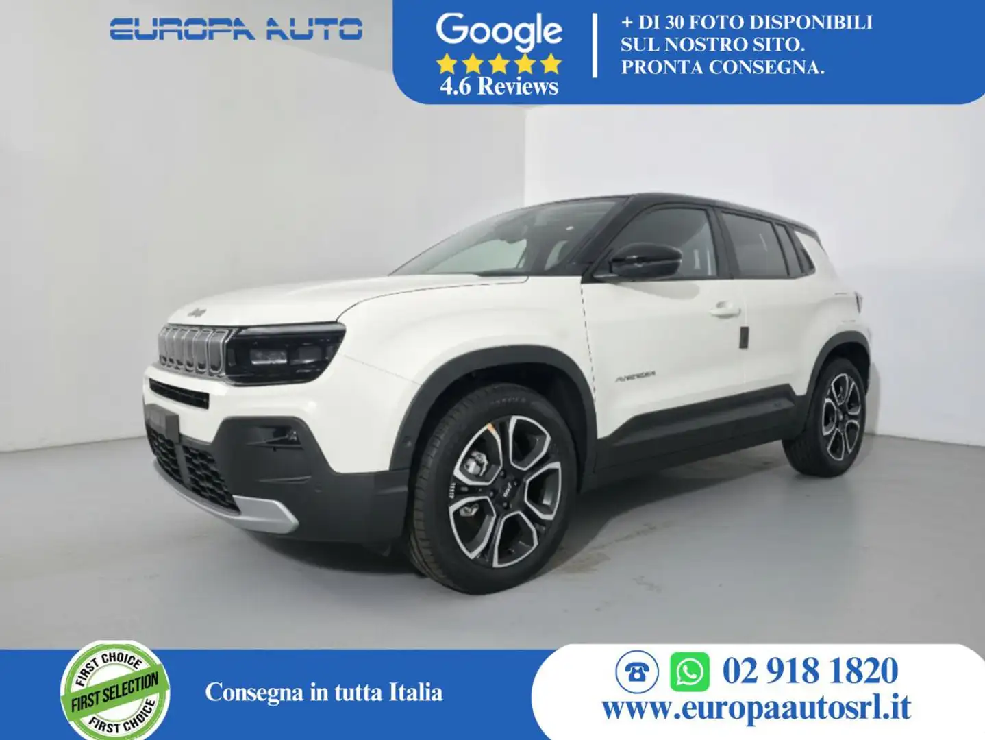 Jeep Avenger 1.2 Turbo 100 CV MHEV Summit *TETTO APRIBILE+PACK* Blanc - 1