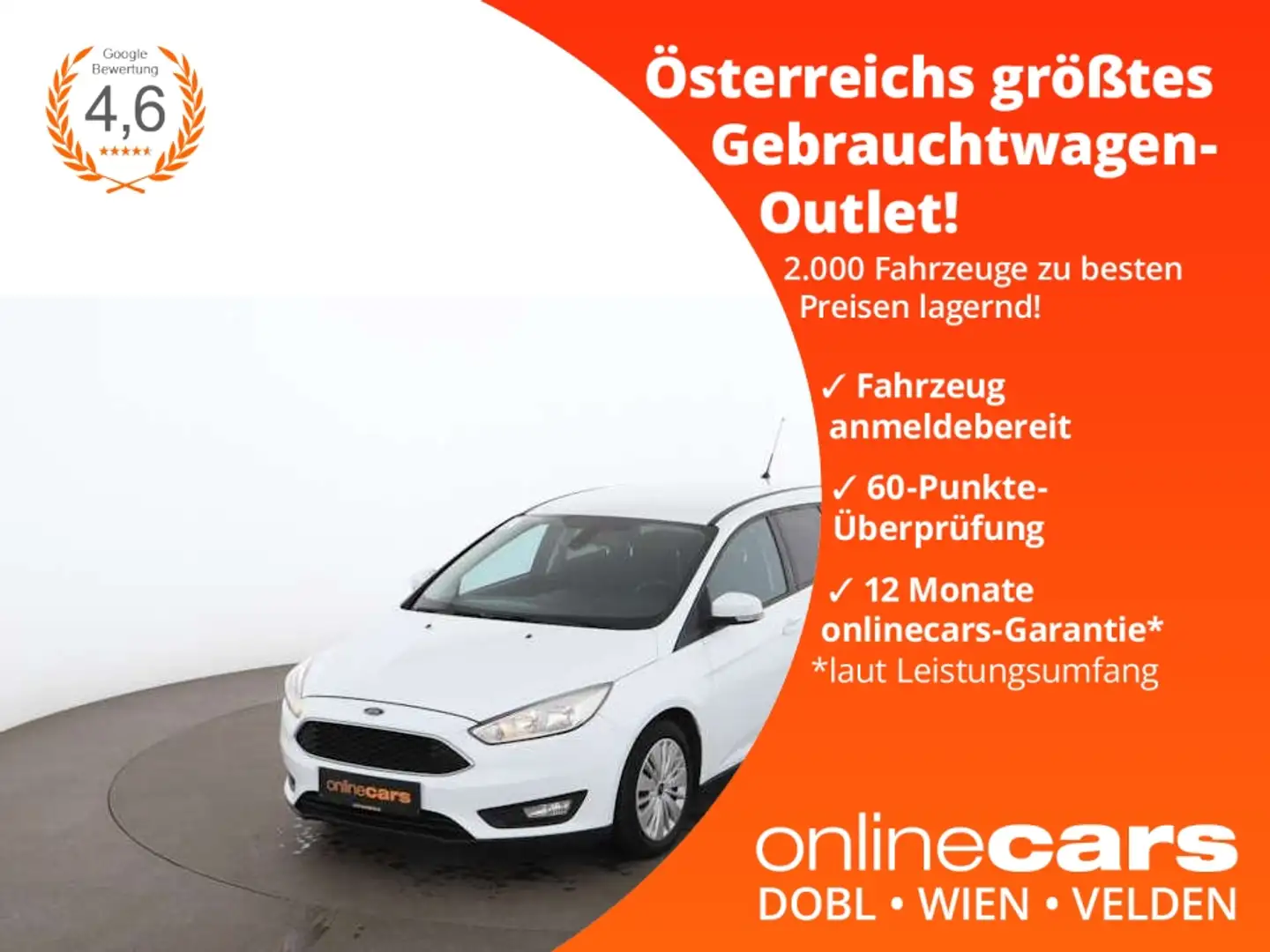 Ford Focus Turnier 1.5 TDCi Business NAVI TEMP PDC Blanco - 1