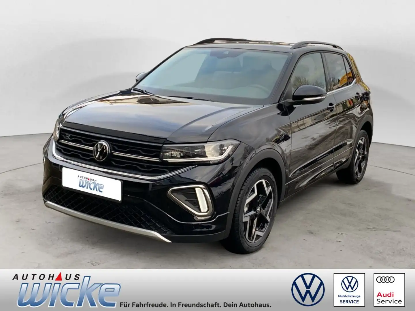 Volkswagen T-Cross 1.0 TSI DSG R-Line NAVI KLIMA REAR VIEW DI Schwarz - 1
