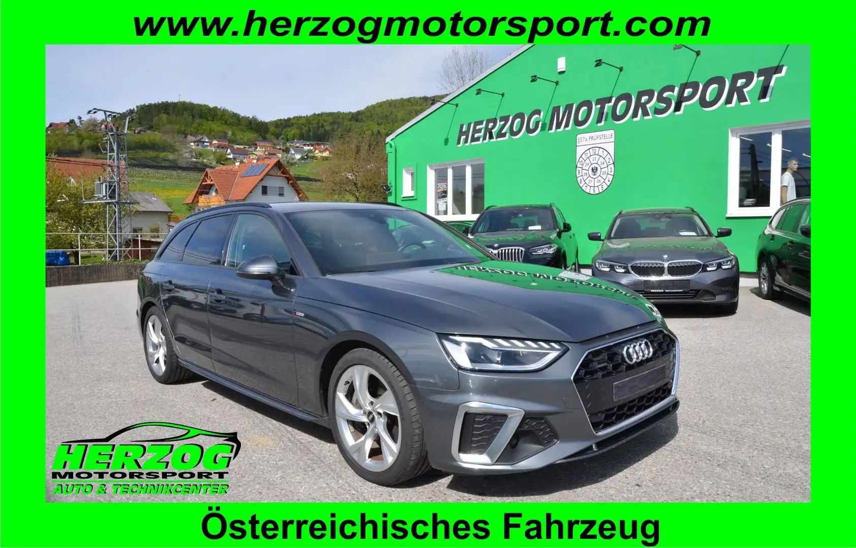Audi A4 A4 Avant 40TDI quattro S-line S-tro LED ST-HZ 1.B Grau - 1
