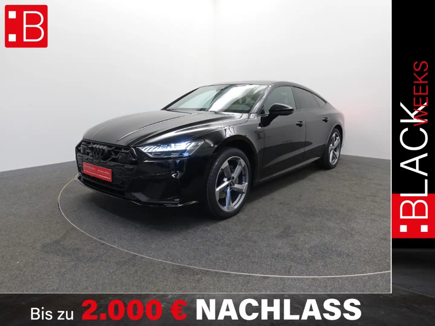 Audi A7 Sportback 45 TFSI quattro S line PANO AHK B&O MATR Schwarz - 1