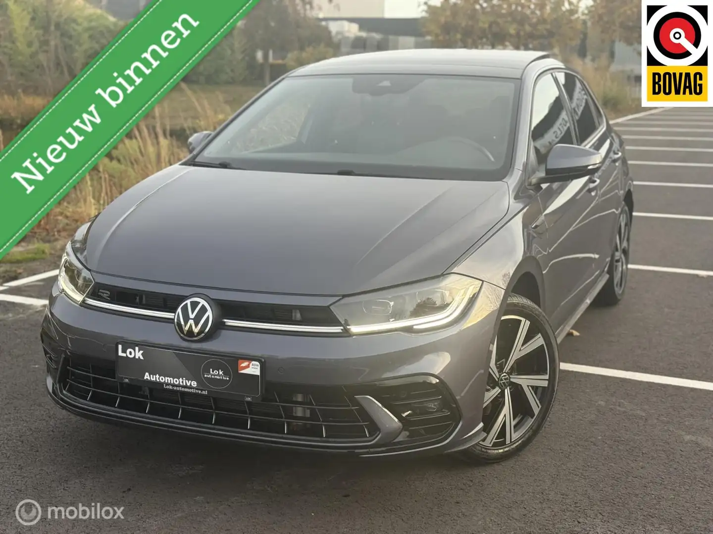 Volkswagen Polo 1.0 TSI R-Line Business PANO|IQLIGHT|BEATS| Grijs - 1