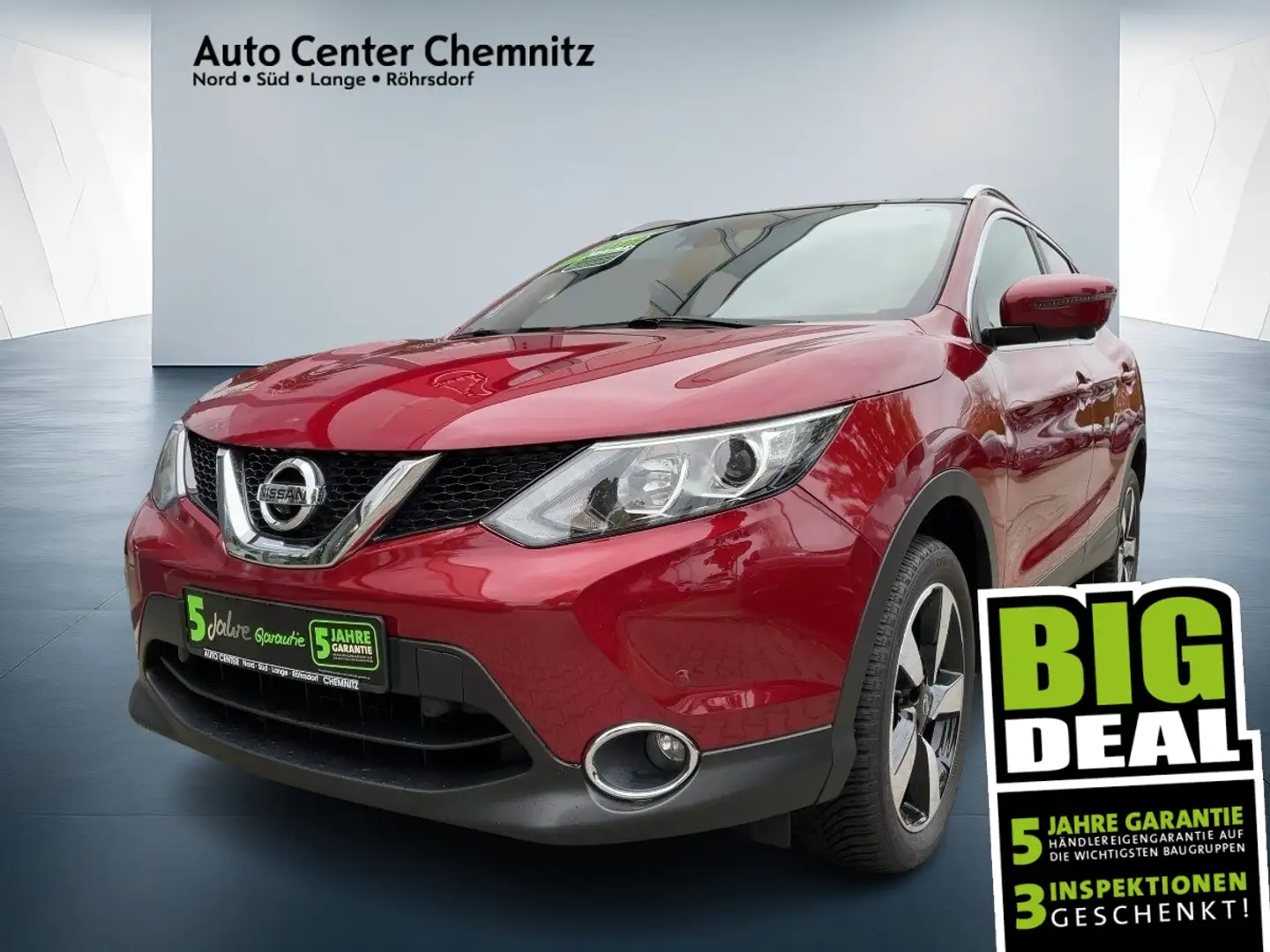 Nissan Qashqai 1.6 DIG-T N-Vision Navi/Pano/SHZ/Kamera Rot - 1