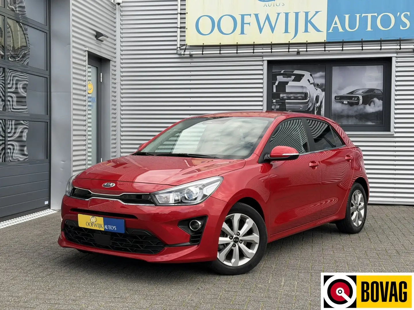 Kia Rio 1.0 T-GDi MHEV DynamicLine Automaat Clima Navi Cam Rouge - 1